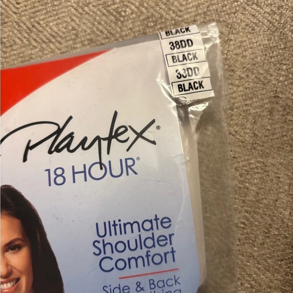 Playtex 18 Hour Ultimate Shoulder Comfort Wireless Bra #4693 Sz 38DD